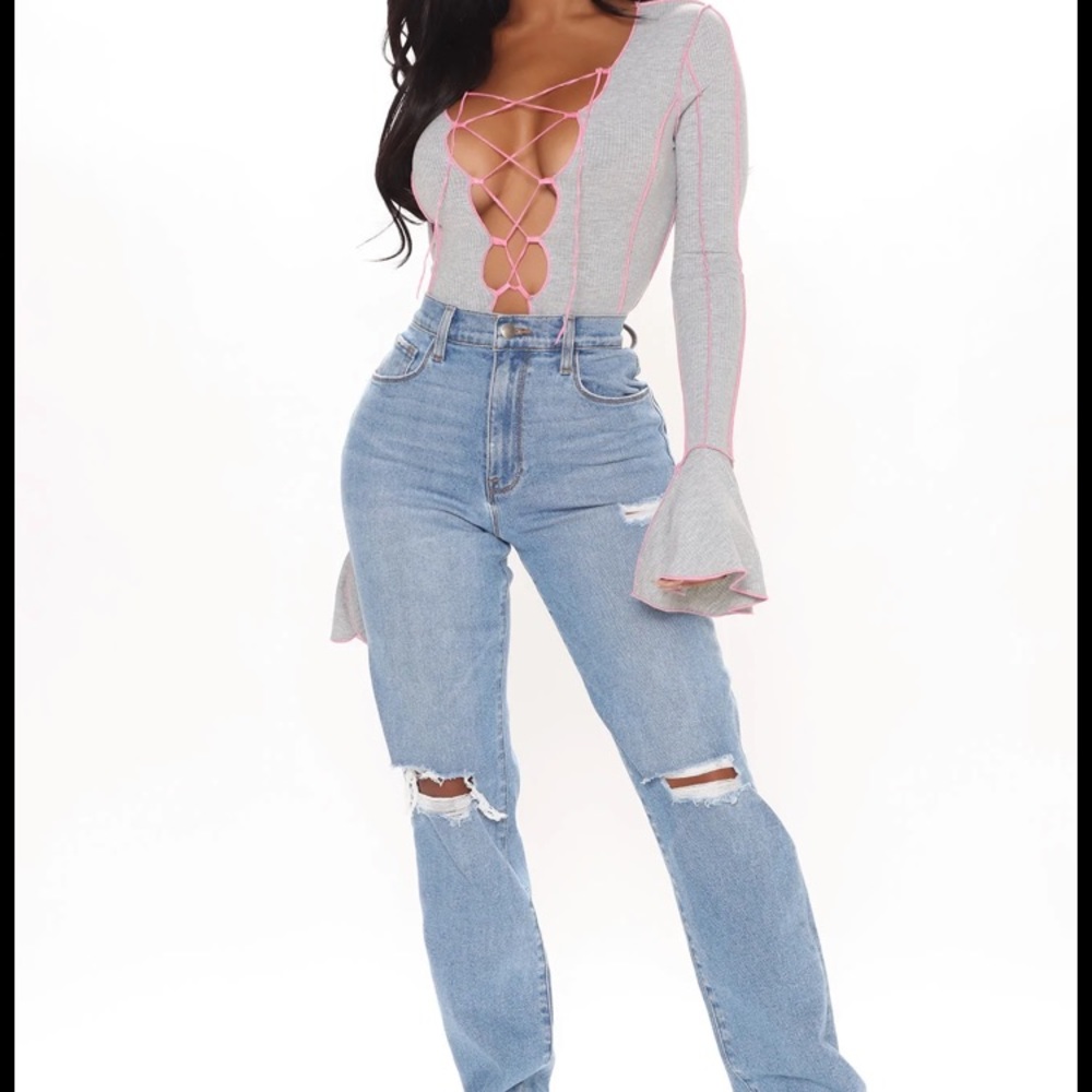 In lace you didn’t know ribbed bodysuit